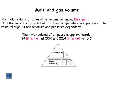 gas analysis based on the molar volume|1 mole of gas volume.